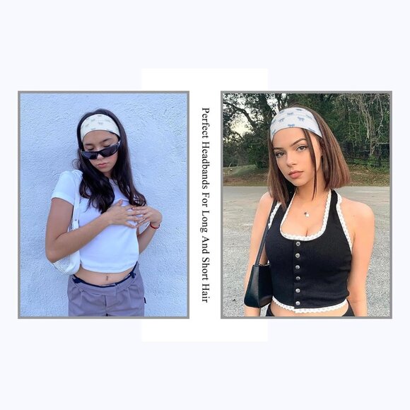 Women's Cloth Wide Headbands 3 Pack Soft Stretchy Non Slip Turban Hair Accessori - Picture 4 of 7